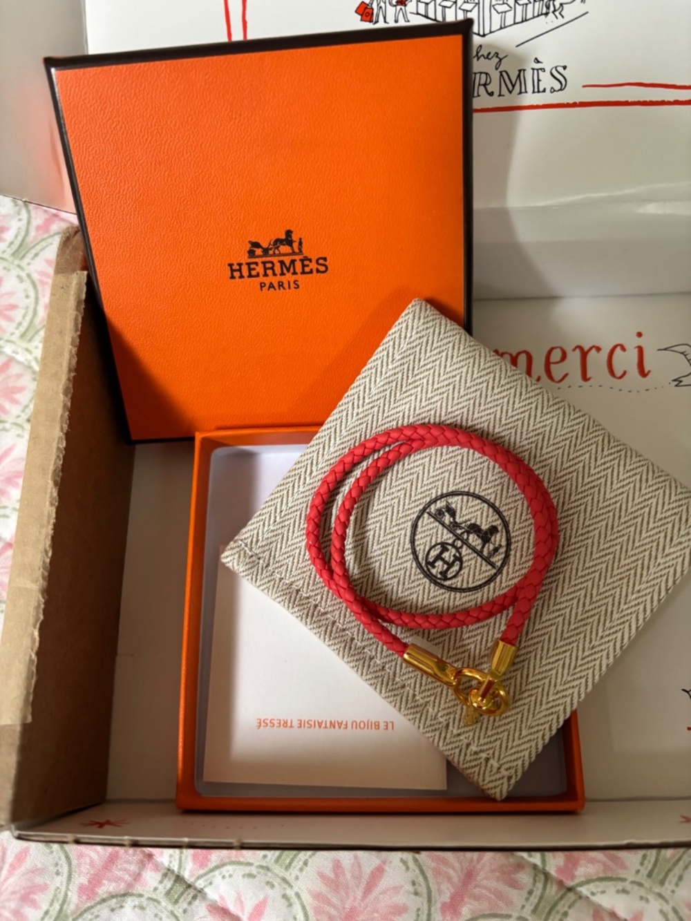 Hermes braided toggle bracelet - Picture 4 of 6